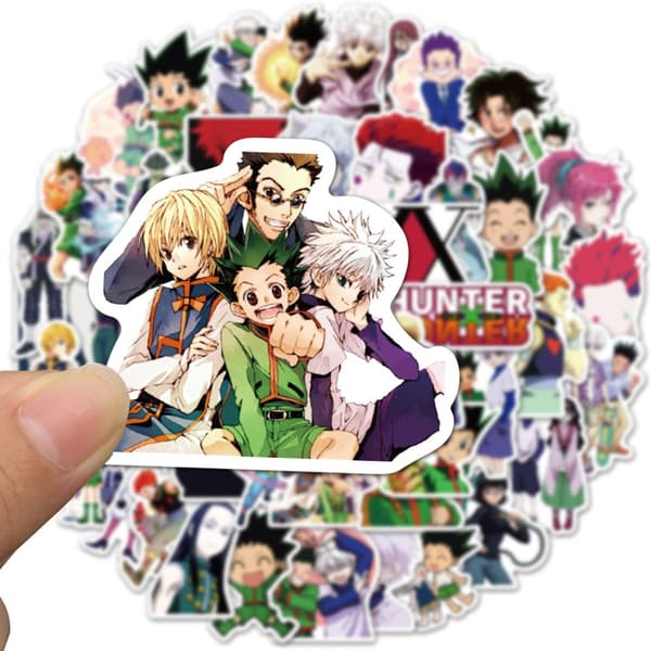 100 stk. Anime Graffiti Stickers - Hunter x Hunter - Vandtætte PVC-mærkater til bærbar computer, bagage og mere