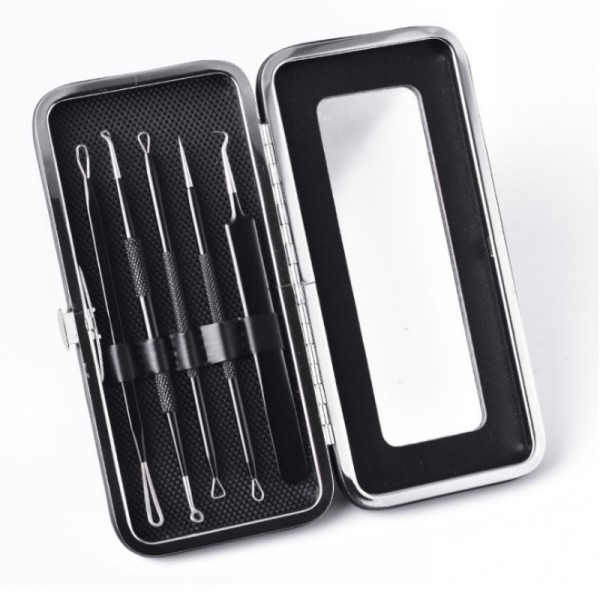 5 Pack Blackhead Remover Acne Needle Tools Kit Sort