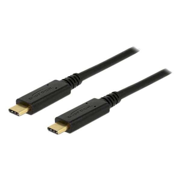 USB 2.0 USB-C to USB-C cable, 5A, E-Marker, 0.5m, black