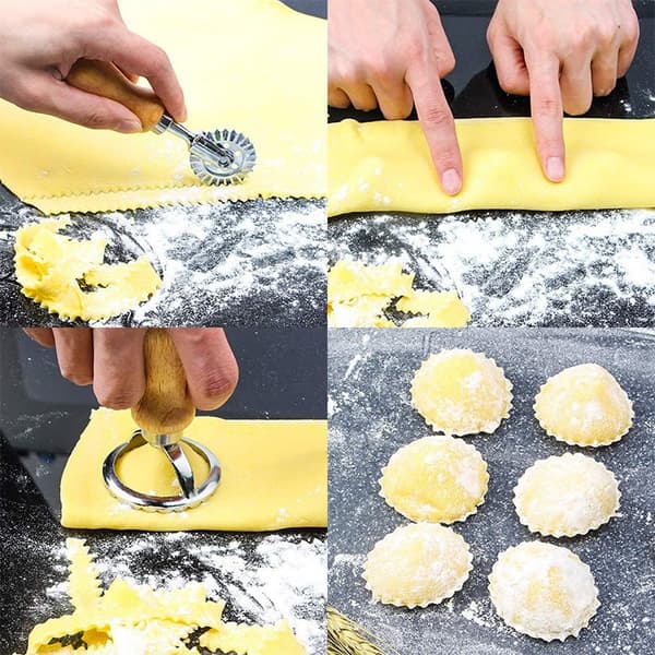 Aluminiumslegering Kage/Wonton/Dumpling Form med Bølgekant Design