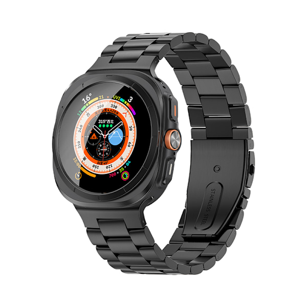 Urrem i rustfrit stål til Samsung Galaxy Watch Ultra - GD1020001 Sort