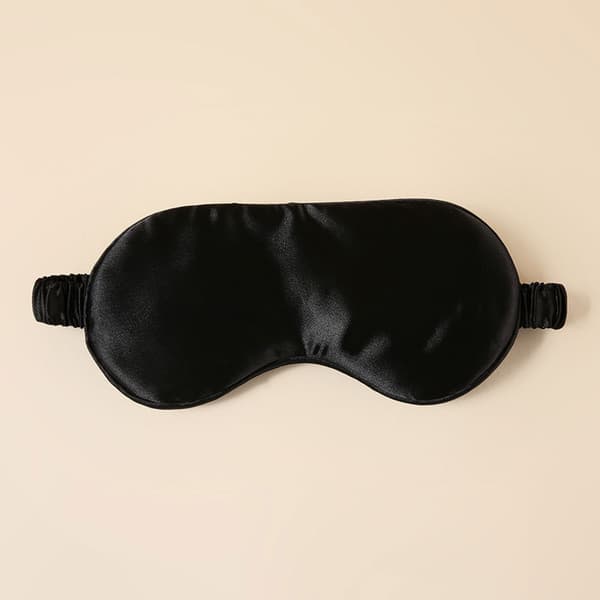 Silkkinen unimaski / silmänaamio, 2 kpl Black Black