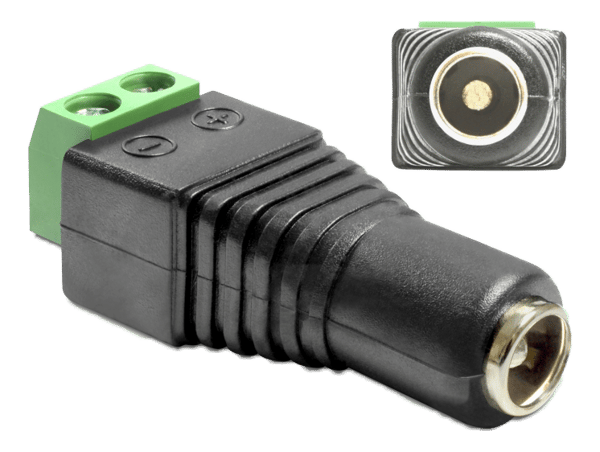 Adapter DC 5.5 x 2.5 mm female > Terminal Block 2 pin