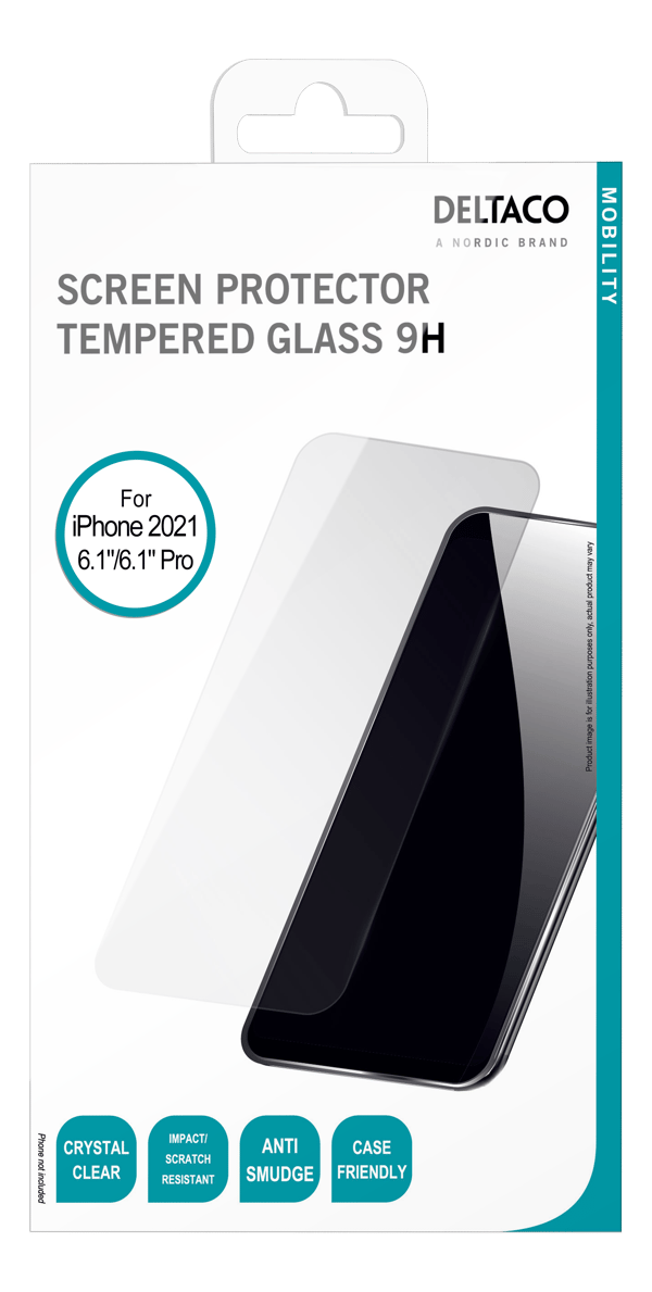 Screen protector iPhone 13/13 Pro/14/16e/17e, 2.5D glass
