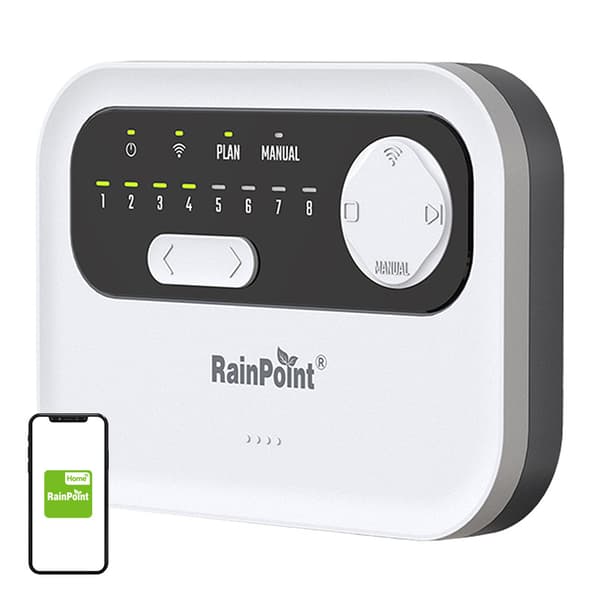 RainPoint WiFi 8-zoners sprinklerstyrenhet