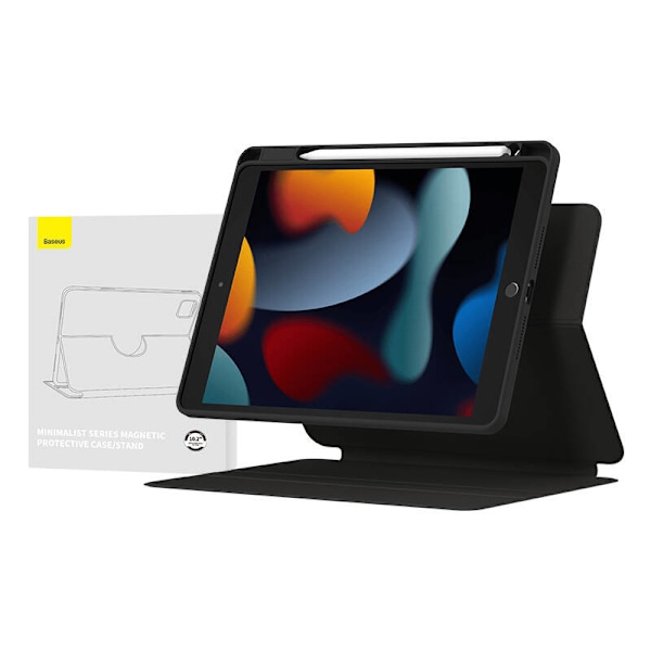 Baseus Minimalist Series IPad 10,2" magnetisk beskyttelsescover (sort)