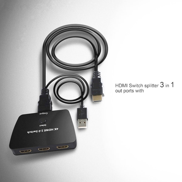 INF HDMI switch 3x1 med HDR 3D 4K