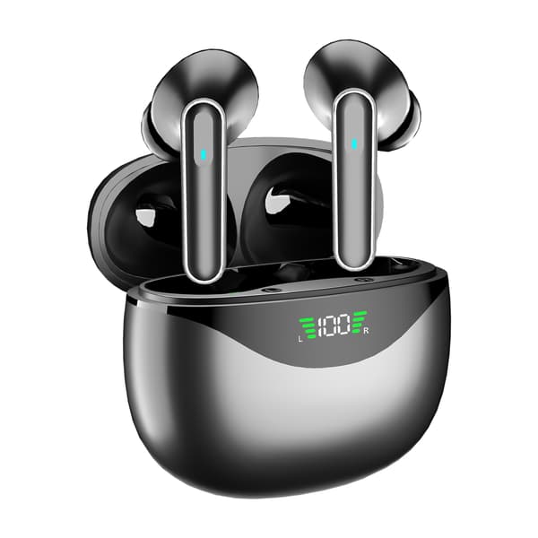 Langattomat 5.4 Bluetooth -kuulokkeet DP4, pitkä akunkesto Black Black