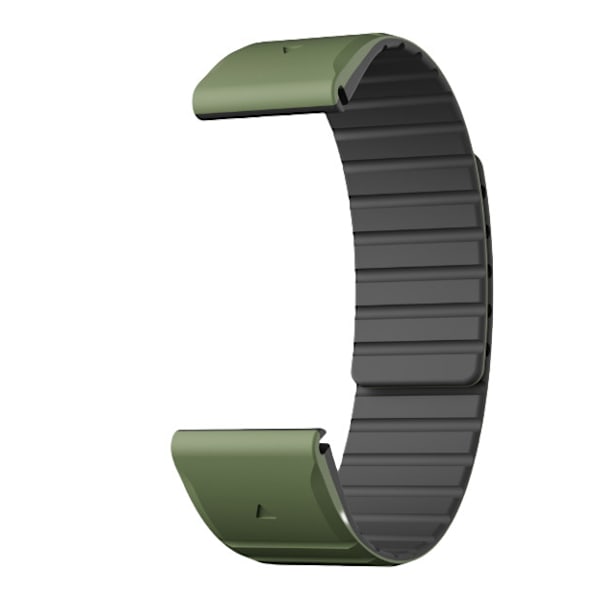 Garmin Fenix-rem, magnetisk silikone Garmin-urrem kompatibel med Fenix 8/7/6/5 Sort 22 mm