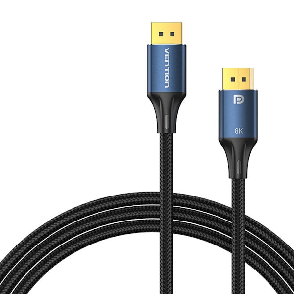 DisplayPort 1.4-kabelventil HCELF 1m, 8K 60Hz/ 4K 120Hz (blå)
