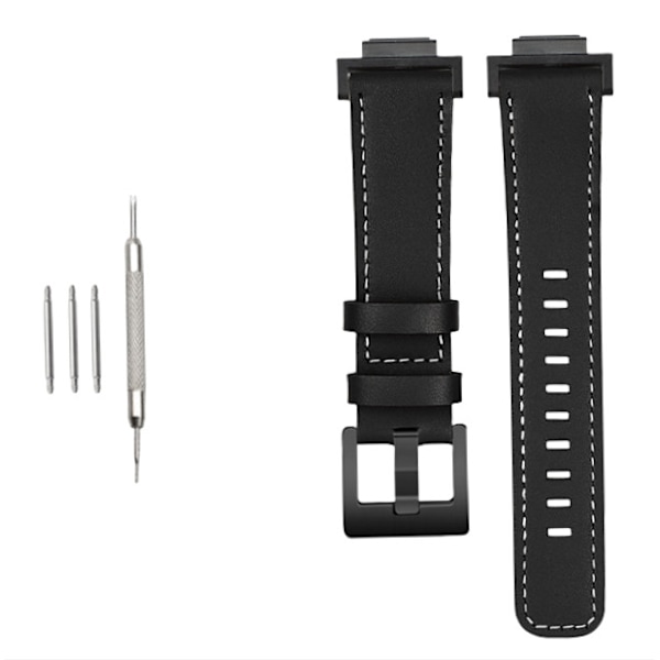 Urrem i ægte læder til Casio G-SHOCK DW-5600/GWB5600/GA-2100 Sort