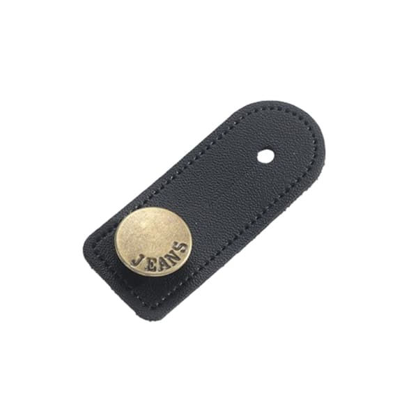 Midjeförlängare i läder för byxor, 5-pack Black Black