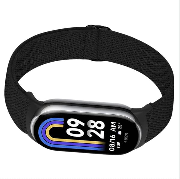 Elastinen nailonranneke Xiaomi 8/9:lle (14 mm) Black Black