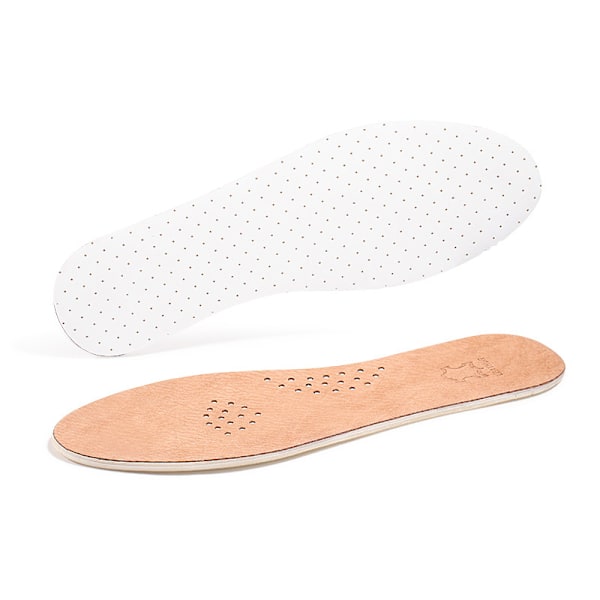 Bekväma bruna läder- och latexinnersulor - 2 par B