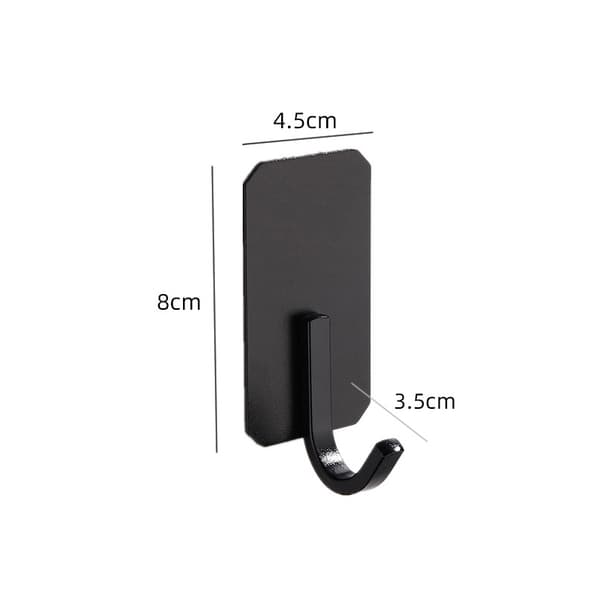 4-pack aluminiumkrokar för över dörren Black Model 2 Black