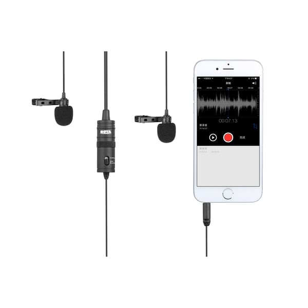 BOYA Mikrofoni Lavalier x2 BY-M1DM 3.5mm 4m