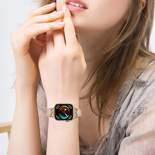 Huawei Fit 3 Clover Chain Strap Rose guld