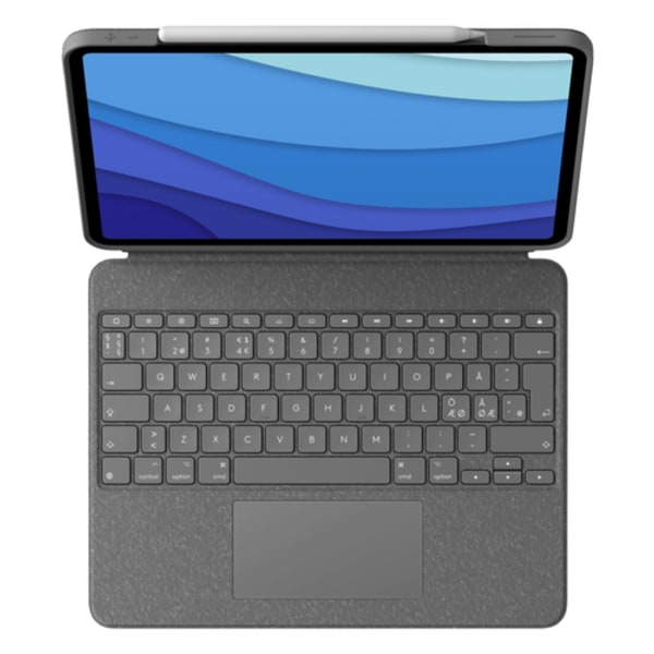Logitech Combo Touch, QWERTY, Nordic, Styrplatta, 1,8 cm, 1 mm, Apple