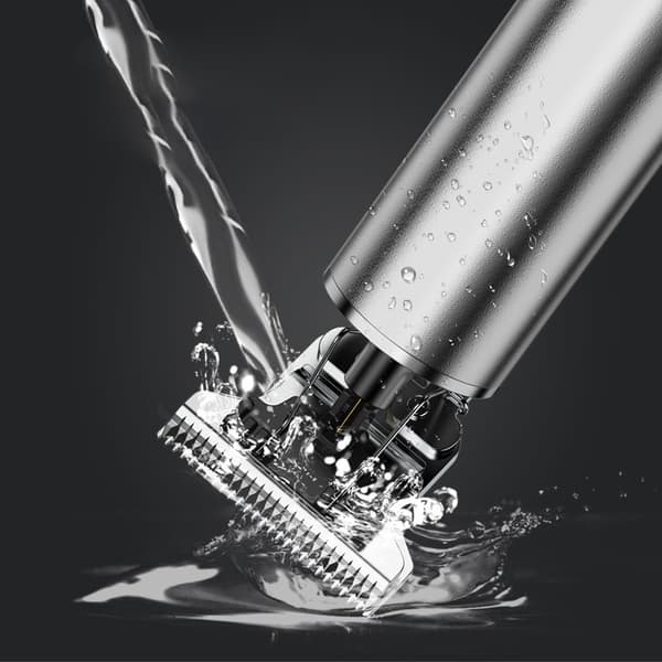 LED Gun Silver Hårklippare + Nästrimmer 3-Dels Set
