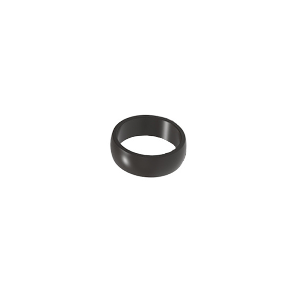 Universal silikone ring til beskyttelse af originale ringe Sort 10#26,4*8mm