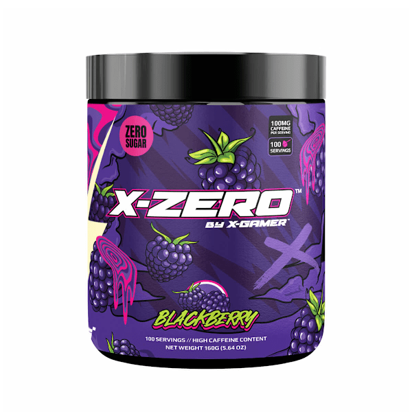Energidrikpulver X-Zero 160 gram Blackberry