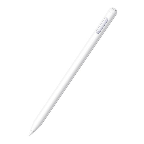 Aktiv, multifunktionell penna Baseus Smooth Writing Series med trådlös laddning, USB-C (Vit)