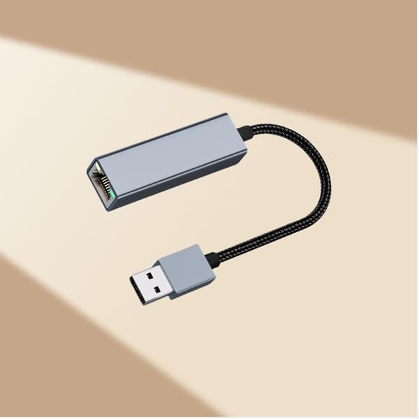 ATO USB - Gigabit Ethernet -sovitin - Harmaa, kompakti muotoilu