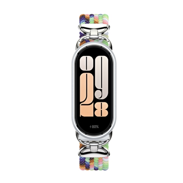 Stilfuld flettet spænderem til Xiaomi Mi Band 9/10 MultiColor