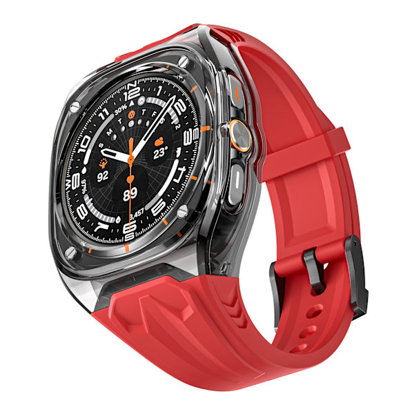 Samsung Galaxy Watch 7 Ultra Lamborghini Style Armband Röd