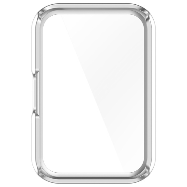 Skal med skärmskydd i härdat glas för Samsung Galaxy Fit 3 (SM-R390) Silver
