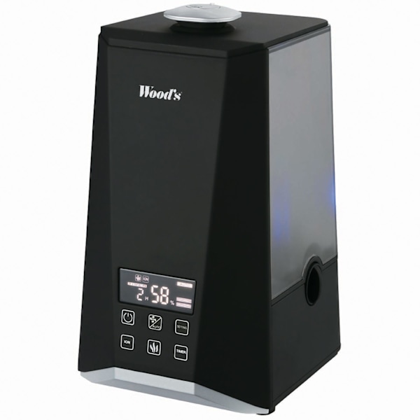 Luftfuktare WHU600 Ultrasonisk 50m2 Digital Svart