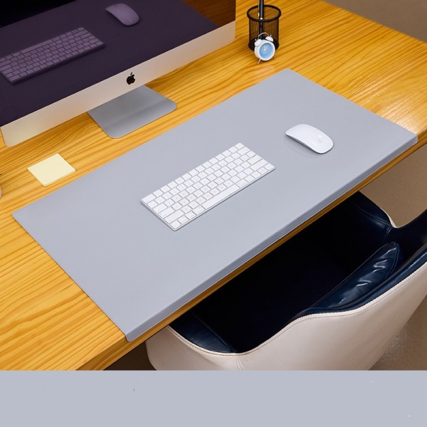 Skrivbordsunderlägg med sydda kanter Grå M