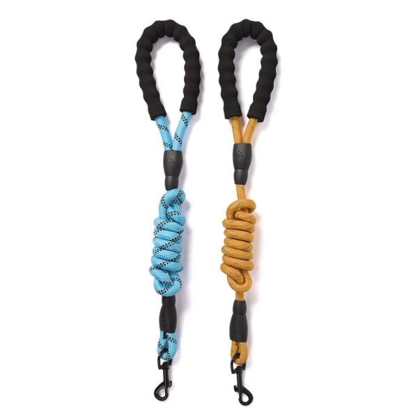 Reflekterende nylon hundesnor Sort