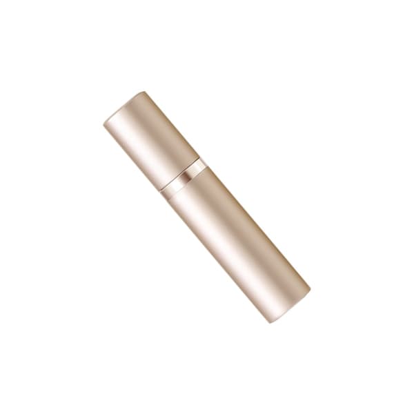 Refillbar parfymatomizer 5ml Roséguld, glasfodrad reseflaska med nano-dimma och tryckspray, bottenpåfyllning