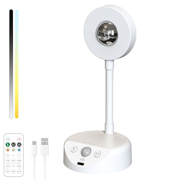Smart LED Vægspot T115 - Hvid Skal, RGBCW, 1 Styk