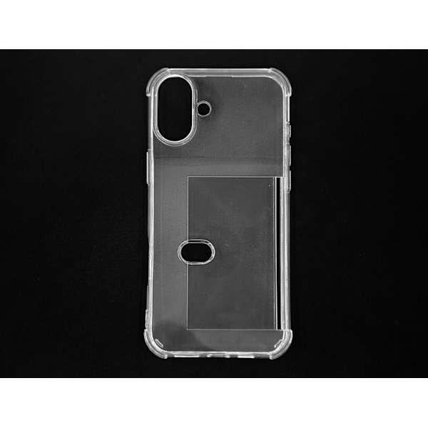 Mobilfodral med kortshållare för iPhone 16 - Transparent