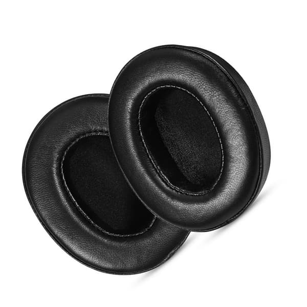Udskiftningsørekopper til Huawei FreeBuds Studio - Bløde ørepuder i lammeskind, sort, 10x8.5x2cm