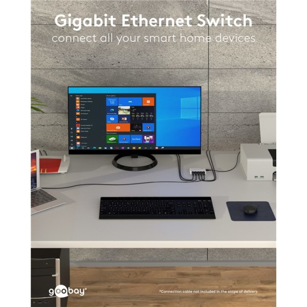 5-port Gigabit Ethernet netværksswitch