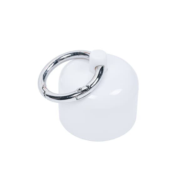 Bärbar smyckesförvaringslåda med nyckelring White White