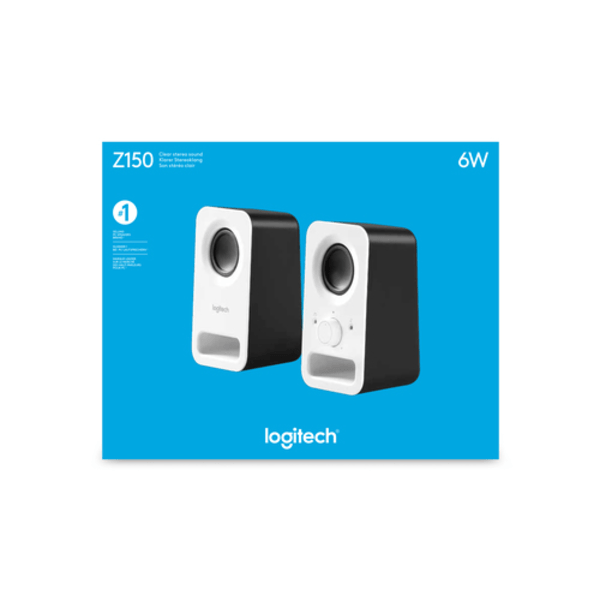 Logitech Z150 Multimedia Speakers, 2.0 kanaler, Kabel, 6 W, Vit
