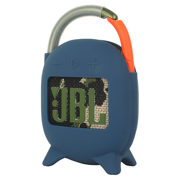 Silikoninen suojakotelo JBL CLIP4/CLIP4 Bluetooth-kaiuttimelle Laivastonsininen