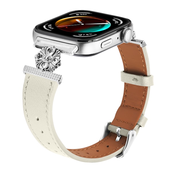 Klockarmband i äkta läder för Huawei Watch Fit 3 Beige