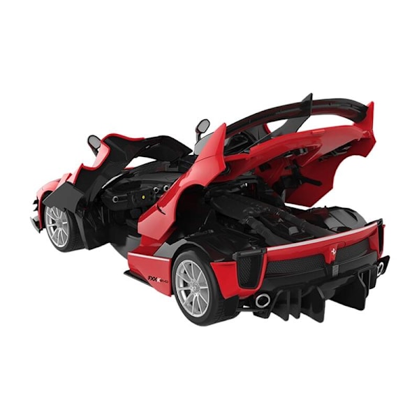 RASTAR Ferrari 1:18 FXXK kauko-ohjattu RC-auto itsekokoonpanoon (punainen)
