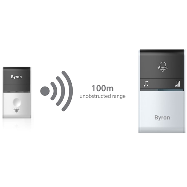 Byron Trådlös dörrklocka Kinetic Ej batteri