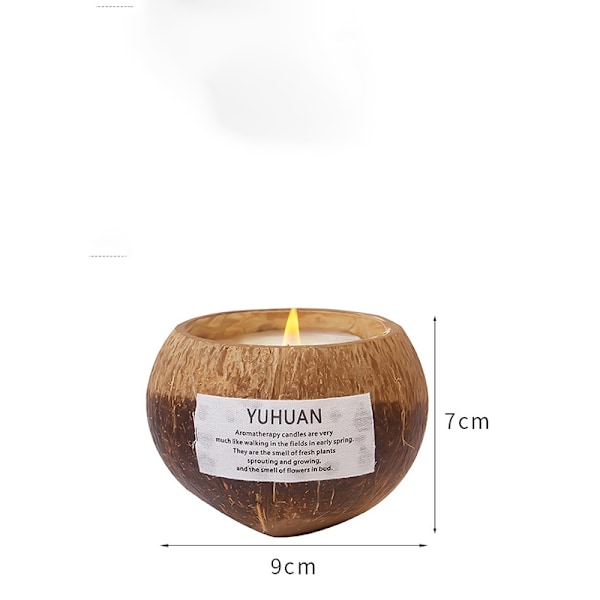 Aromaterapi ljus-kokosnötsskal aromaterapi Modell C