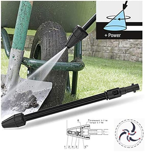Roterbart Spolrör för Elektrisk Högtryckstvätt Black Karcher K2/K3/K4/K5/K6/K7 Black