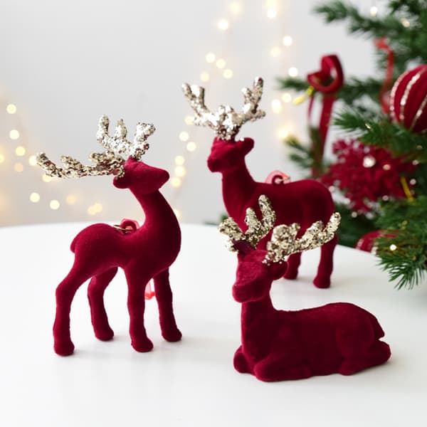Stor Jul Ren Prydnad - Festlig Bords- & Träddekoration