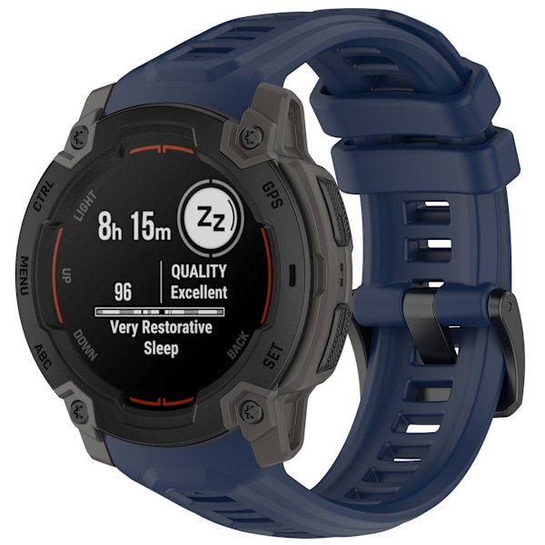 Garmin Instinct E (45mm) Silikone Urrem - Blå/Navy