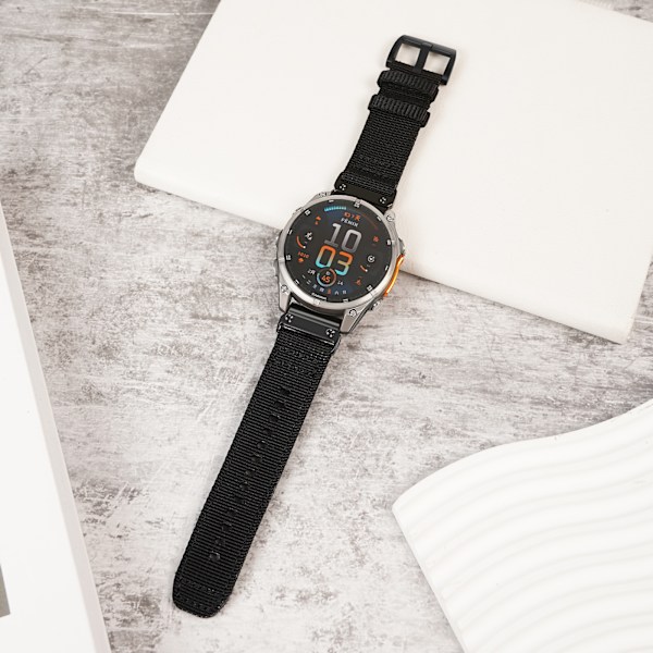 Nylon Flätat Snabbfäste Klockarmband för Garmin 20 mm