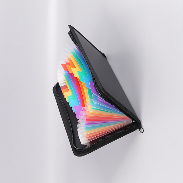 Rainbow Edge lynlås Expanding File Folder - A6 Størrelse